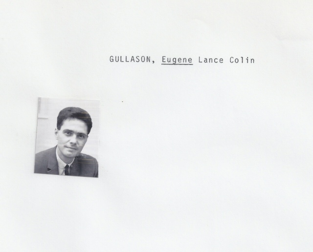 Gullason, Eugene Lance Colin